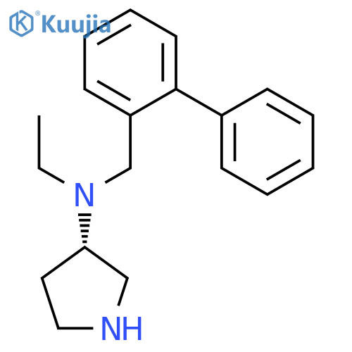 3-Pyrrolidinamine, N-([1,1'-biphenyl]-2-ylmethyl)-N-ethyl-, (3S)- structure