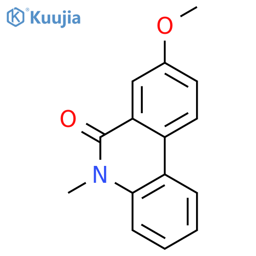 6(5H)-Phenanthridinone, 8-methoxy-5-methyl- structure