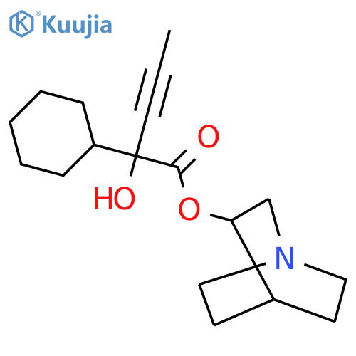 alpha-(1-Propynyl)cyclohexaneglycolic acid 3-quinuclidinyl ester structure
