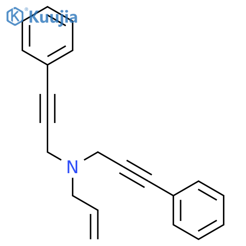 2-Propen-1-amine, N,N-bis(3-phenyl-2-propyn-1-yl)- structure