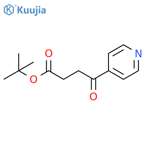 4-Oxo-4-pyridin-4-yl-butyric acid tert-butyl ester structure