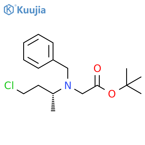 Glycine, N-[(1R)-3-chloro-1-methylpropyl]-N-(phenylmethyl)-,1,1-dimethylethyl ester structure