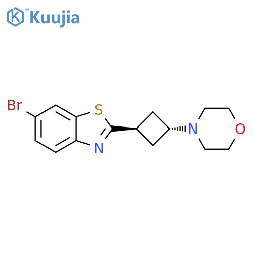 Benzothiazole, 6-bromo-2-[trans-3-(4-morpholinyl)cyclobutyl]- structure