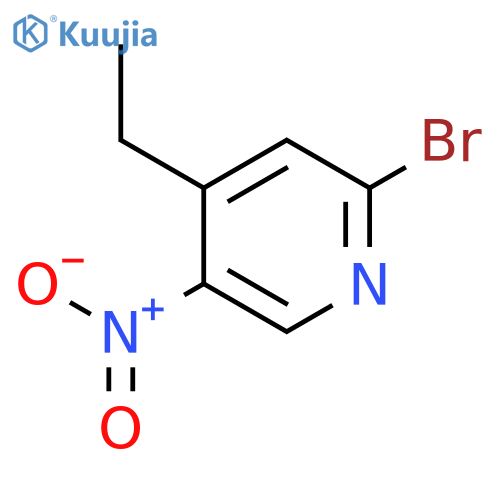 2-Bromo-4-ethyl-5-nitro-pyridine structure