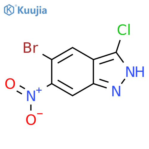 4-Bromo-3-chloro-6-nitro-1h-indazole structure