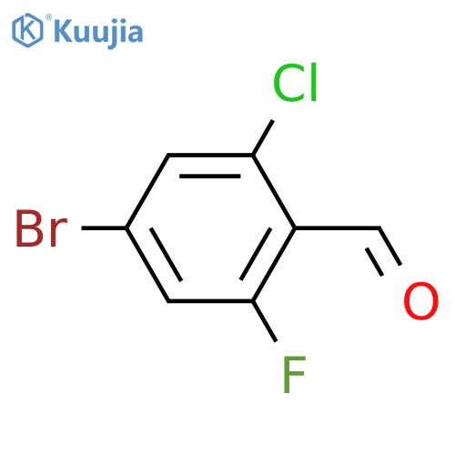 4-Bromo-2-chloro-6-fluorobenzaldehyde structure