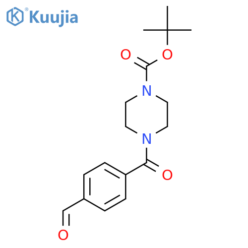 Tert-butyl 4-(4-formylbenzoyl)piperazine-1-carboxylate structure