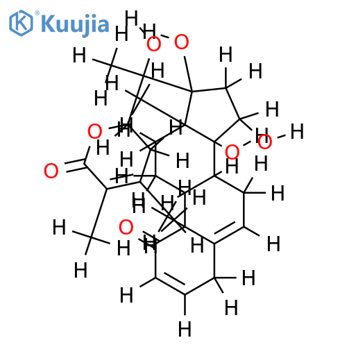 (17S,20S,22R)-14alpha,15alpha,17beta,20beta-tetrahydroxy-1-oxowitha-2,5,24-trienolide structure