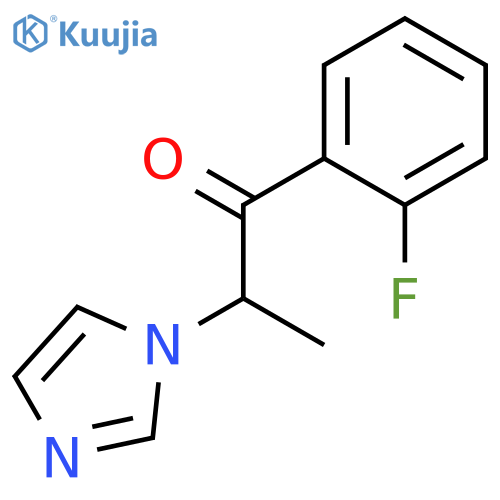 1-Propanone, 1-(2-fluorophenyl)-2-(1H-imidazol-1-yl)- structure