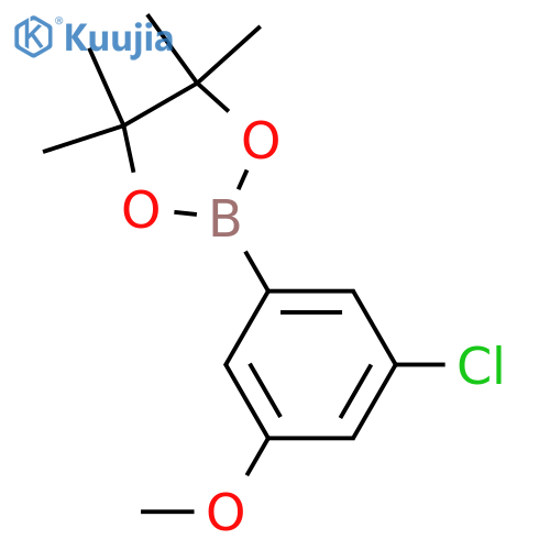 3-Chloro-5-methoxyphenylboronic acid, pinacol ester structure