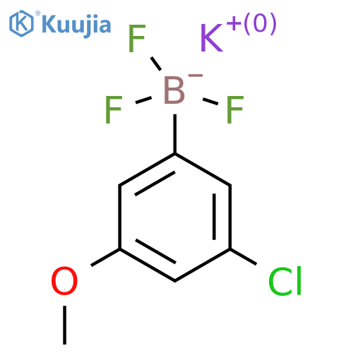 potassium (3-chloro-5-methoxyphenyl)trifluoroboranuide structure