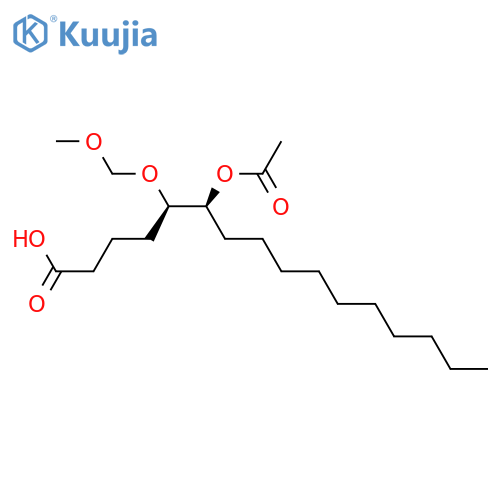 Hexadecanoic acid, 6-(acetyloxy)-5-(methoxymethoxy)-, (5R,6S)- structure