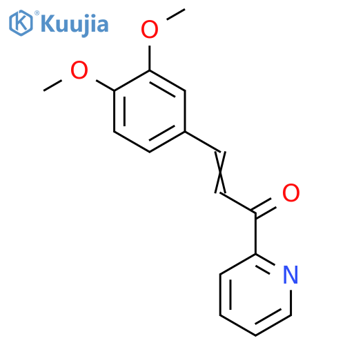 3-(3,4-Dimethoxyphenyl)-1-pyridin-2-ylprop-2-en-1-one structure