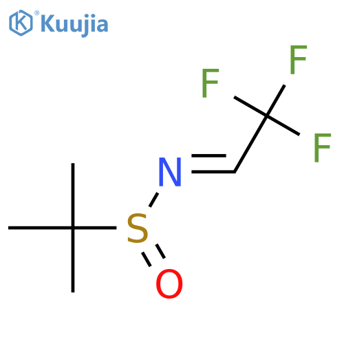 (S,E)-2-Methyl-N-(2,2,2-trifluoroethylidene)propane-2-sulfinamide structure