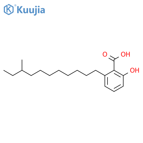 2-Hydroxy-6-(9-methylundecyl)benzoic acid; (S)-form structure