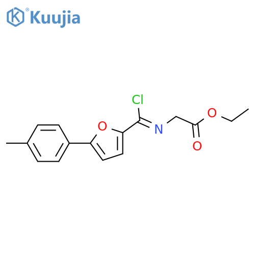 Glycine, N-[chloro[5-(4-methylphenyl)-2-furanyl]methylene]-, ethyl ester structure