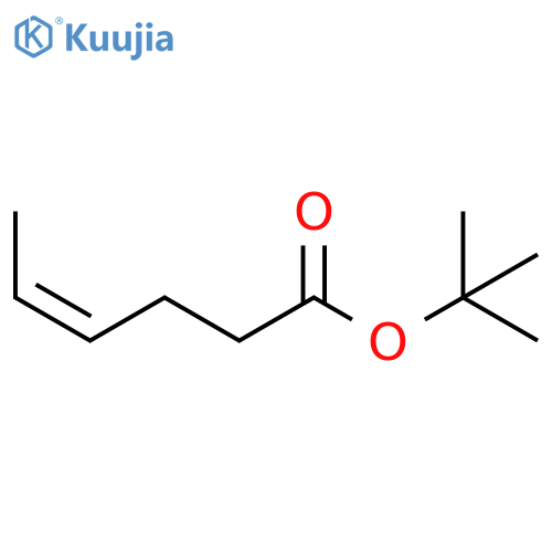 4-Hexenoic acid, 1,1-dimethylethyl ester, (Z)- (9CI) structure