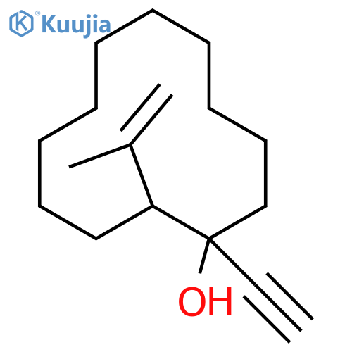 Cyclododecanol, 1-ethynyl-2-(1-methylethenyl)- structure