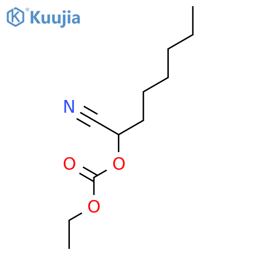 1-Cyanoheptyl ethyl carbonate structure