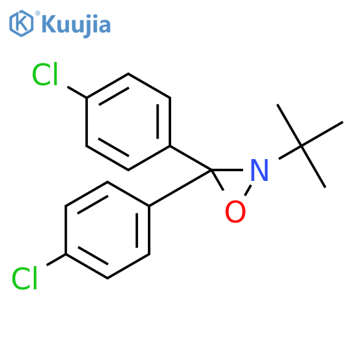 Oxaziridine, 3,3-bis(4-chlorophenyl)-2-(1,1-dimethylethyl)- structure