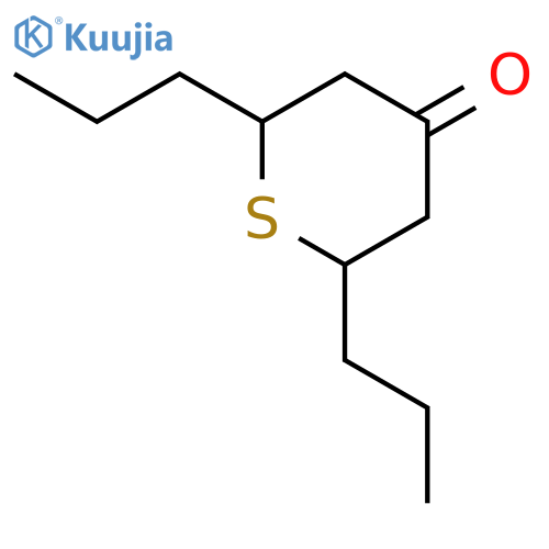 4H-Thiopyran-4-one, tetrahydro-2,6-dipropyl- structure