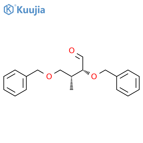 Butanal, 3-methyl-2,4-bis(phenylmethoxy)-, (R*,R*)- structure