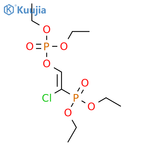 Phosphoric acid, 2-chloro-2-(diethoxyphosphinyl)ethenyl diethyl ester structure