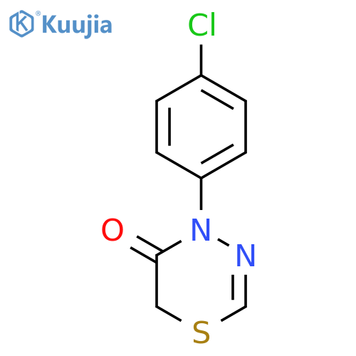 4H-1,3,4-Thiadiazin-5(6H)-one, 4-(4-chlorophenyl)- structure