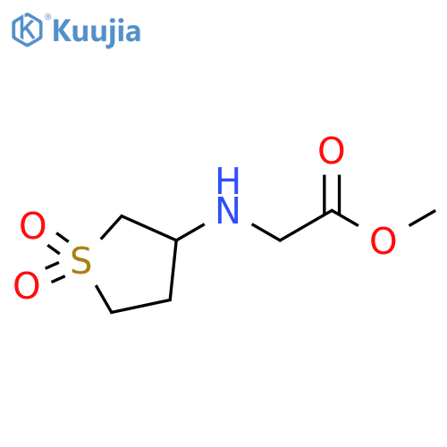 methyl 2-[(1,1-dioxo-1λ?-thiolan-3-yl)amino]acetate structure