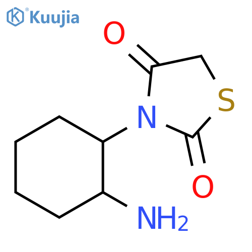 3-(2-aminocyclohexyl)-1,3-thiazolidine-2,4-dione structure