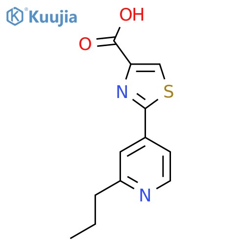 2-(2-propylpyridin-4-yl)-1,3-thiazole-4-carboxylic acid structure