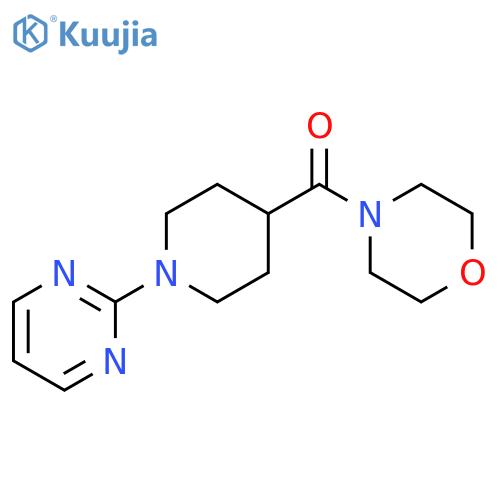 4-1-(pyrimidin-2-yl)piperidine-4-carbonylmorpholine structure