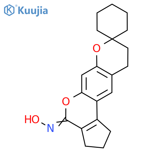 N-{4',17'-dioxaspirocyclohexane-1,5'-tetracyclo8.7.0.0^{3,8}.0^{11,15}heptadecane-1',3'(8'),9',11'(15')-tetraen-16'-ylidene}hydroxylamine structure