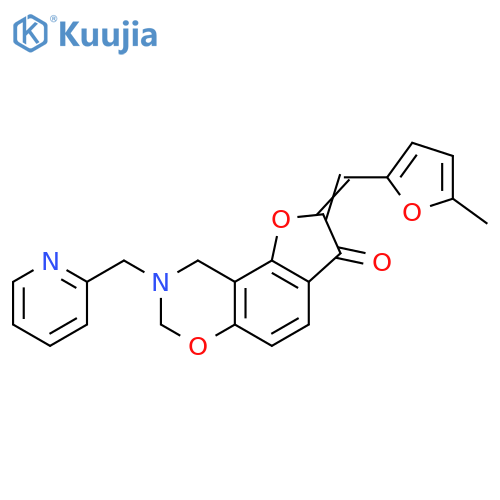 (4Z)-4-(5-methylfuran-2-yl)methylidene-12-(pyridin-2-yl)methyl-3,10-dioxa-12-azatricyclo7.4.0.0^{2,6}trideca-1,6,8-trien-5-one structure