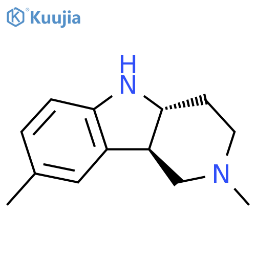 (4aR,9bR)-2,8-dimethyl-1H,2H,3H,4H,4aH,5H,9bH-pyrido4,3-bindole structure