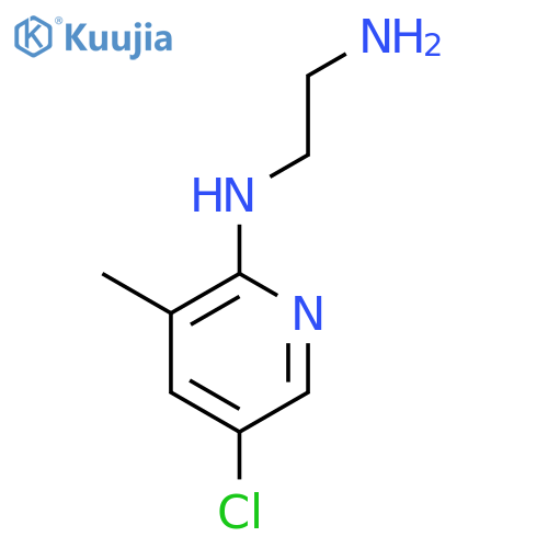 N1-(5-chloro-3-methylpyridin-2-yl)ethane-1,2-diamine structure
