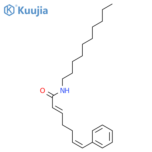 2,6-Heptadienamide, N-decyl-7-phenyl-, (E,Z)- structure