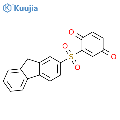 2,5-Cyclohexadiene-1,4-dione, 2-(9H-fluoren-2-ylsulfonyl)- structure
