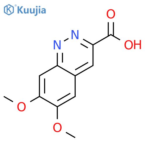 6,7-dimethoxycinnoline-3-carboxylic acid structure