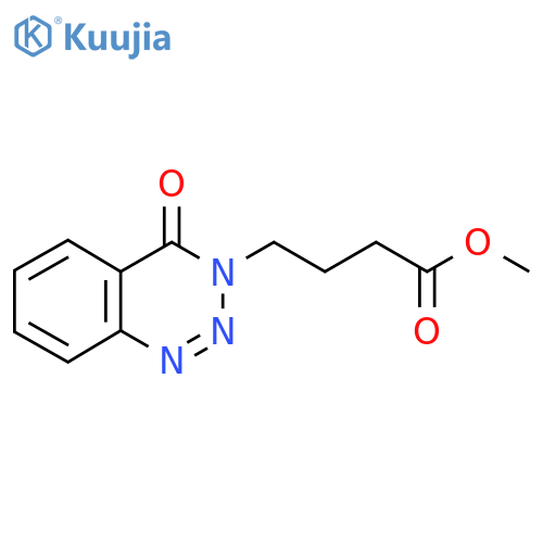 methyl 4-(4-oxobenzo[d][1,2,3]triazin-3(4H)-yl)butanoate structure