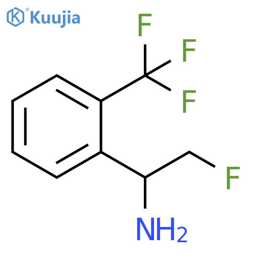 2-fluoro-1-2-(trifluoromethyl)phenylethan-1-amine structure