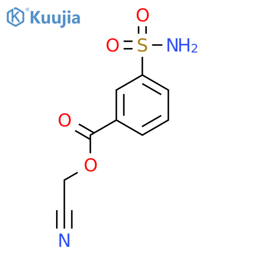 Cyanomethyl 3-sulfamoylbenzoate structure