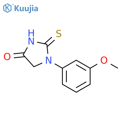 1-(3-methoxyphenyl)-2-sulfanylideneimidazolidin-4-one structure