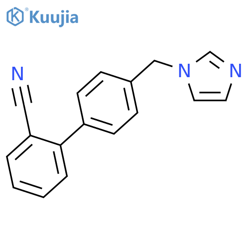 2-4-(1H-Imidazol-1-ylmethyl)phenylbenzonitrile structure