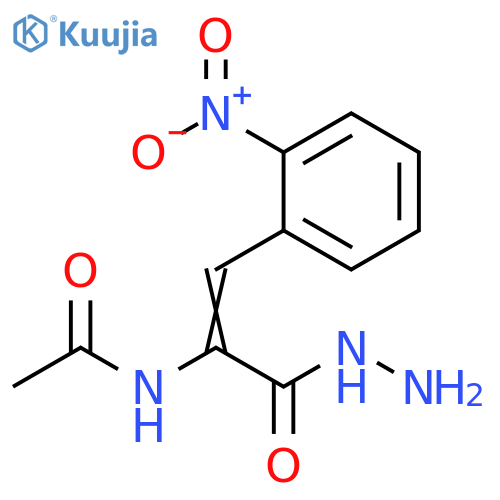 N-1-(Hydrazinecarbonyl)-2-(2-nitrophenyl)eth-1-en-1-ylacetamide structure