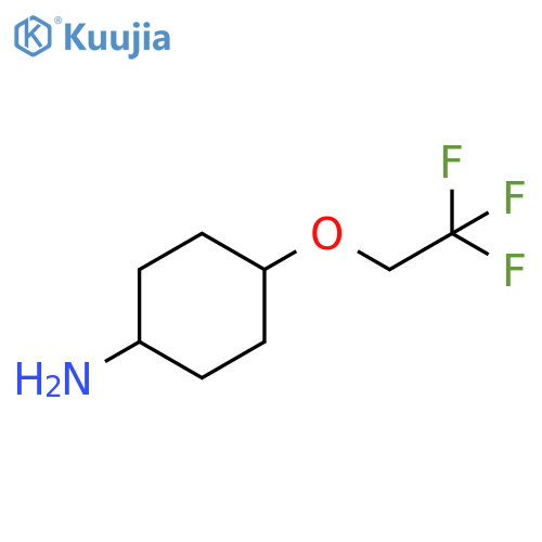 4-(2,2,2-trifluoroethoxy)cyclohexan-1-amine structure