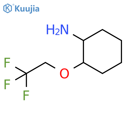 2-(2,2,2-trifluoroethoxy)cyclohexan-1-amine structure