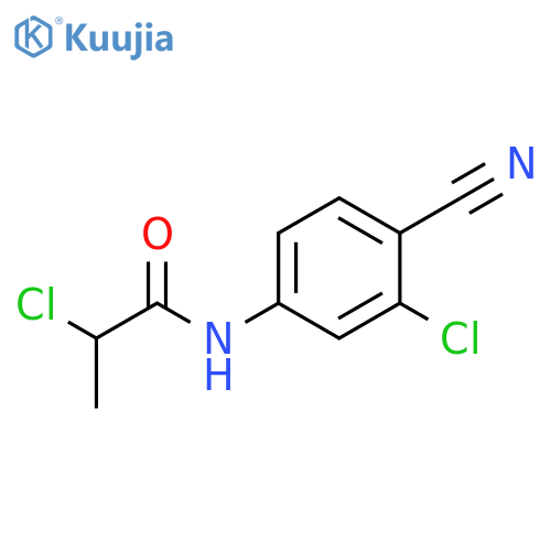 2-Chloro-N-(3-chloro-4-cyanophenyl)propanamide structure
