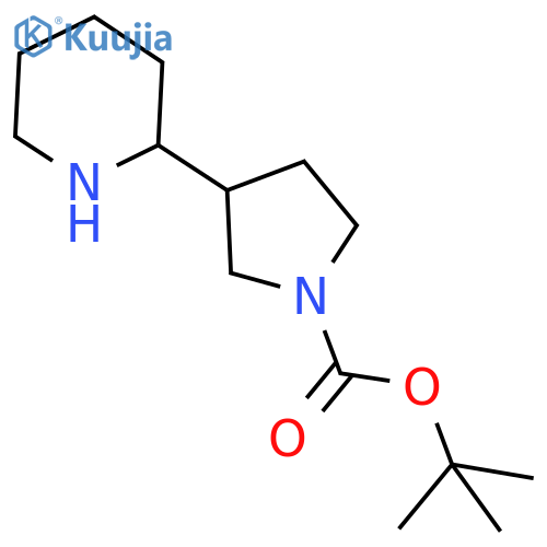 tert-butyl 3-(piperidin-2-yl)pyrrolidine-1-carboxylate structure