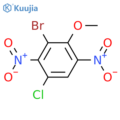 3-bromo-1-chloro-4-methoxy-2,5-dinitrobenzene structure